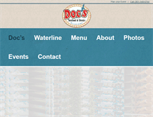 Tablet Screenshot of docsseafoodandsteaks.com